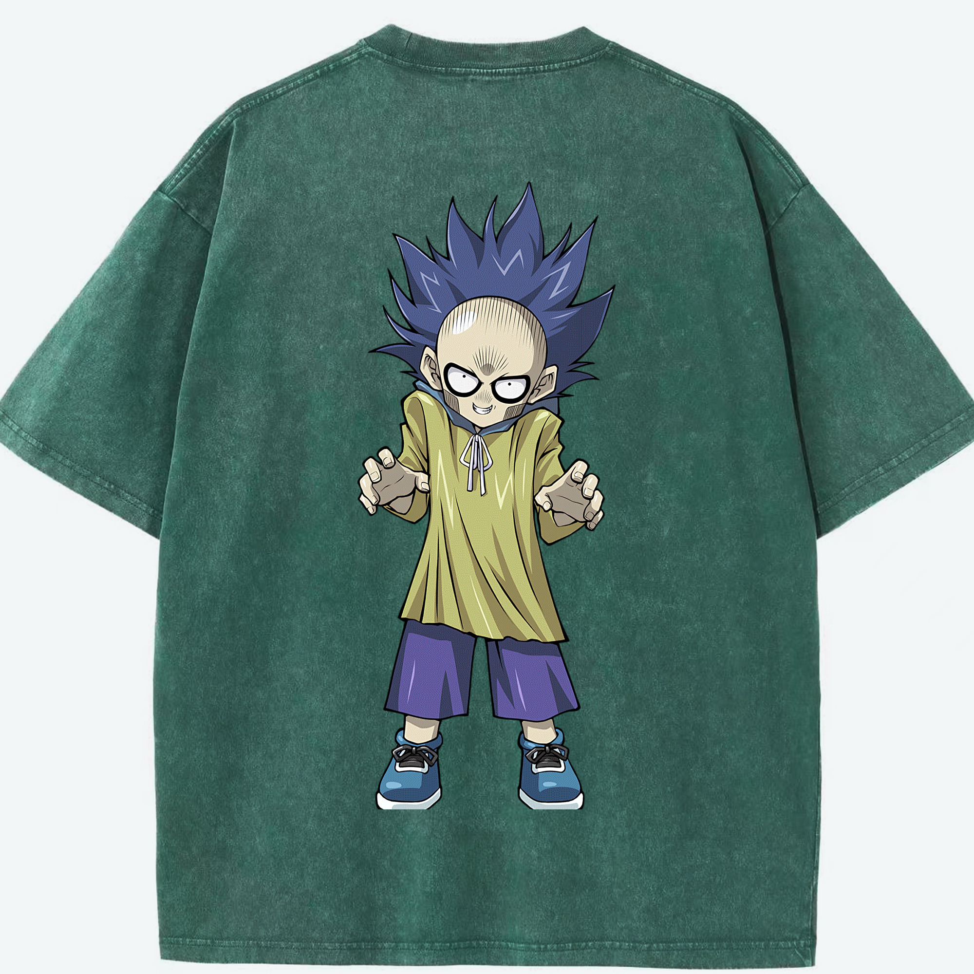 （画像用） 遊☆戯☆王 Yu-Gi-Oh! 綿100% ヴィンテージ風 半袖Tシャツ（背面プリント）